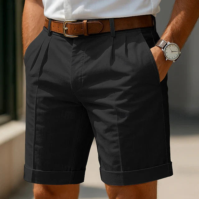 Antoni | Letnie bermudy z zakładkami