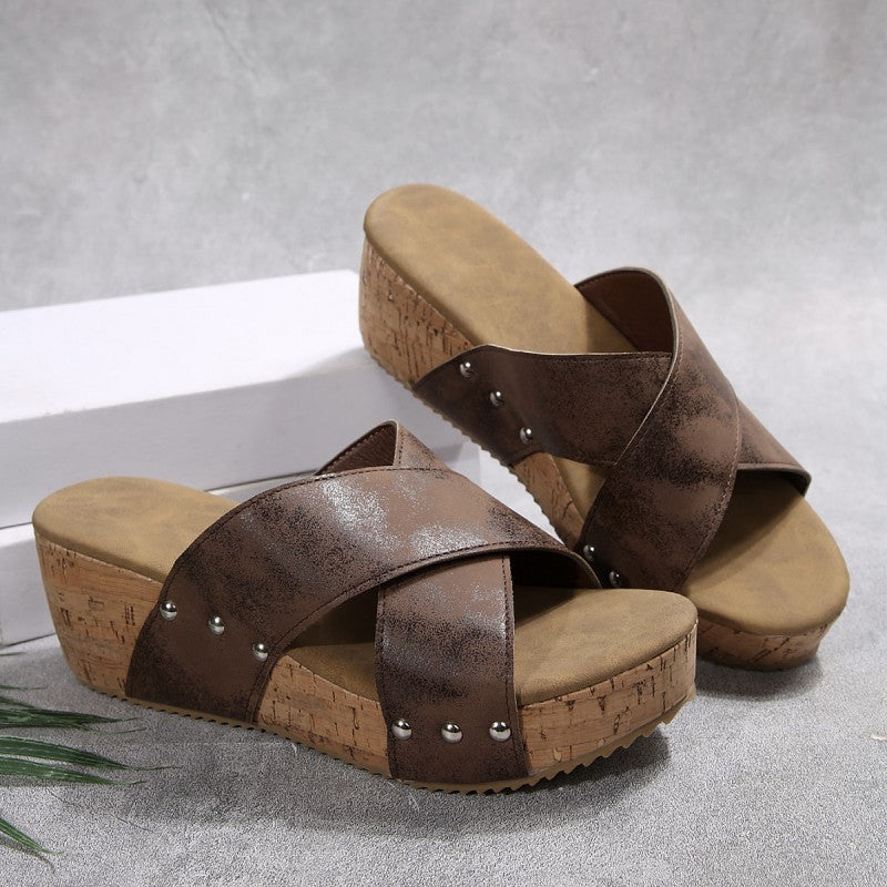 Oakley - Sandały Boho Wedge