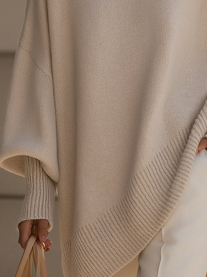 Klara | Oversize Sweter z Szerokim Dekoltem