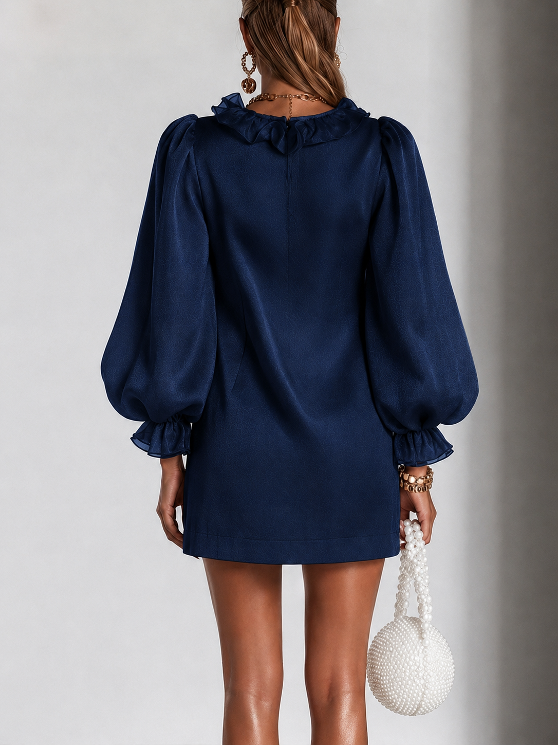 Alicja | Elegancka Sukienka Mini z Falbanami