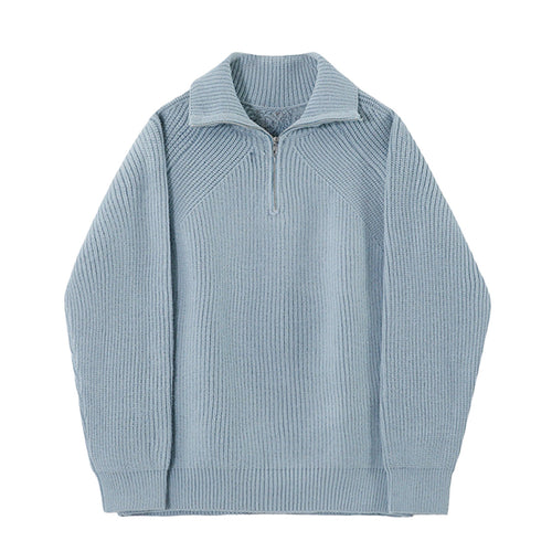 Martin | Pull Azure à quart de zip