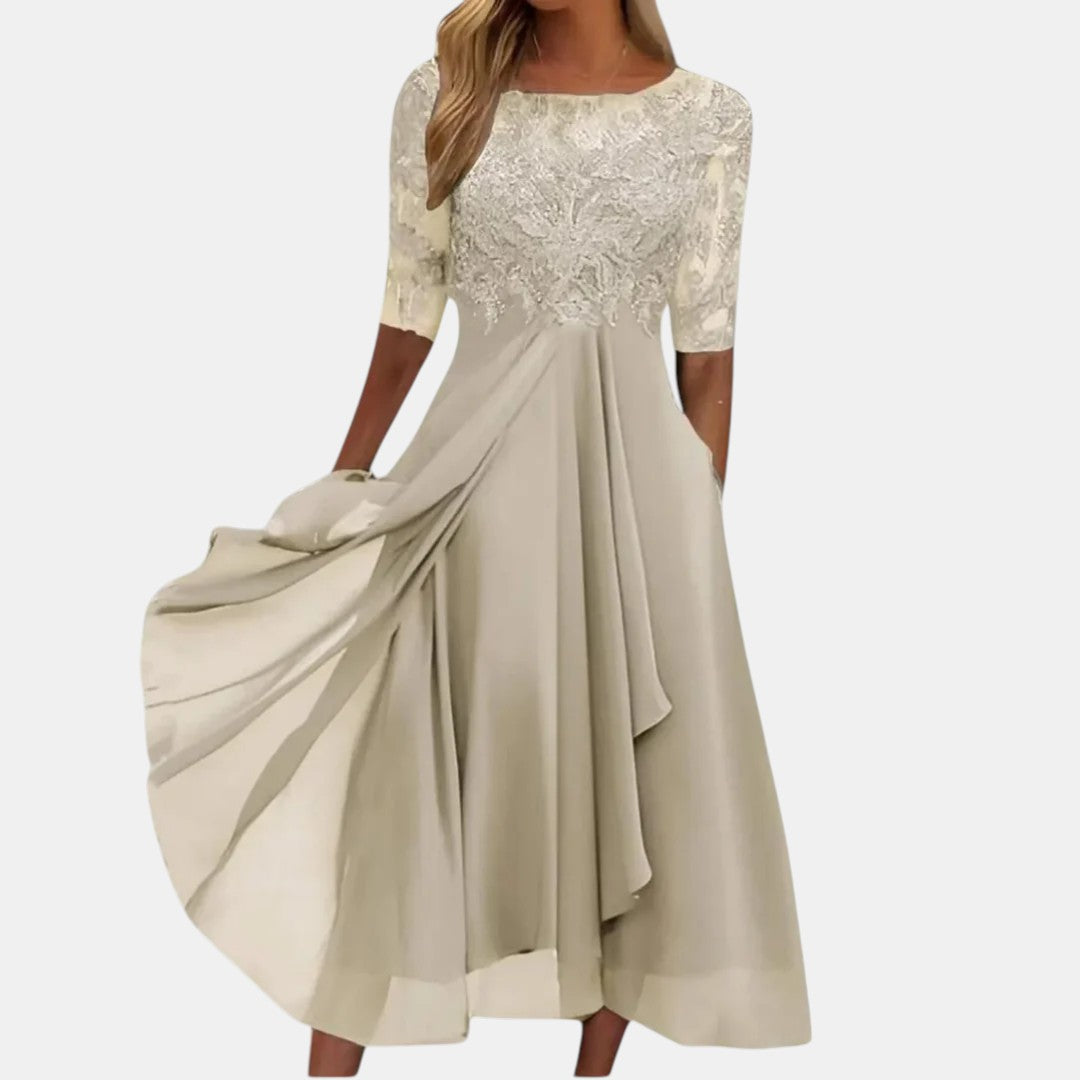 Rozalia | Elegancka Sukienka Koronkowa