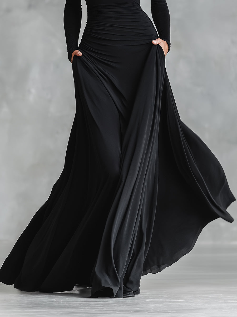 Rubi - Elegancka sukienka maxi, która nie opina i pięknie układa się na sylwetce 35+