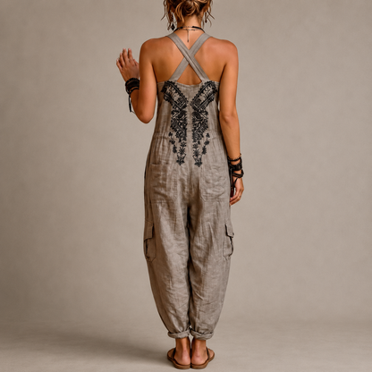 Amelia | Haftowany kombinezon w stylu boho