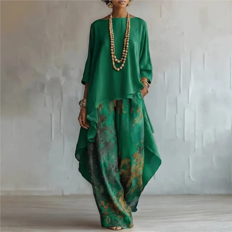 Zofia | Elegancki 2-częściowy Komplet w Stylu Boho