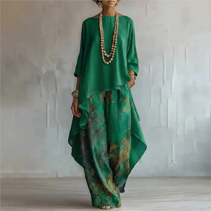 Zofia | Elegancki 2-częściowy Komplet w Stylu Boho
