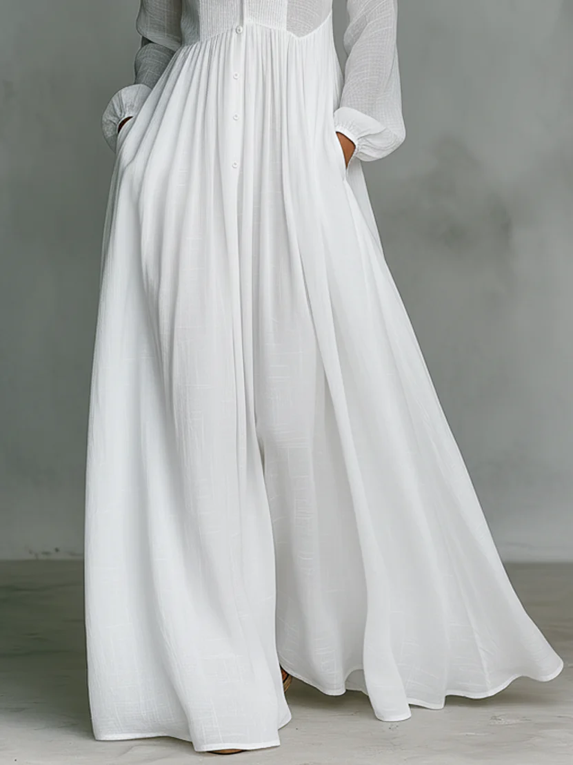 Helena | Elegancka sukienka maxi ze stójką