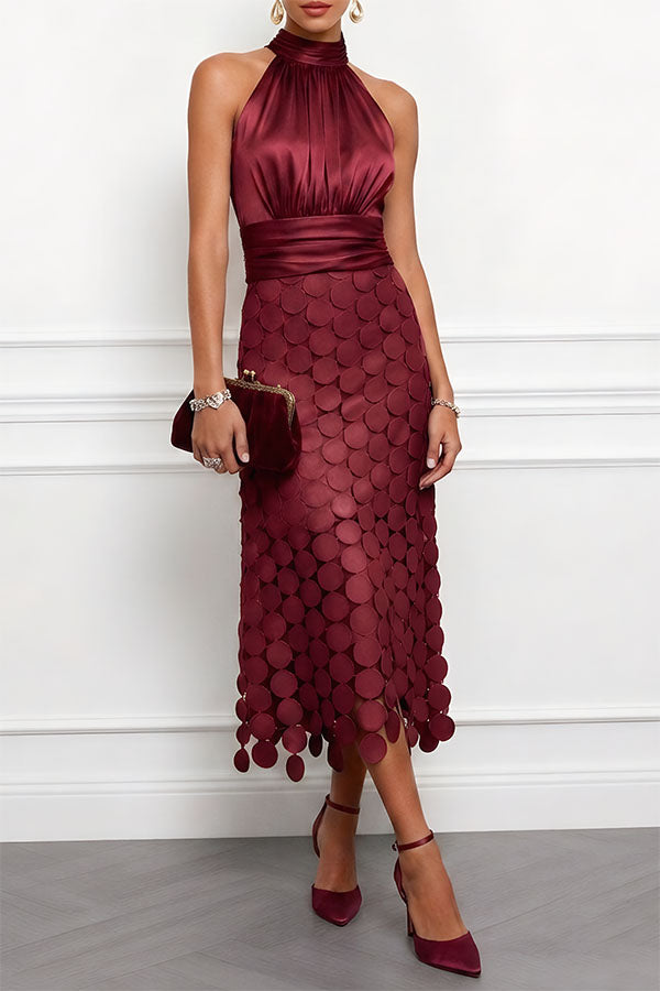 Judyta | Elegancka sukienka midi