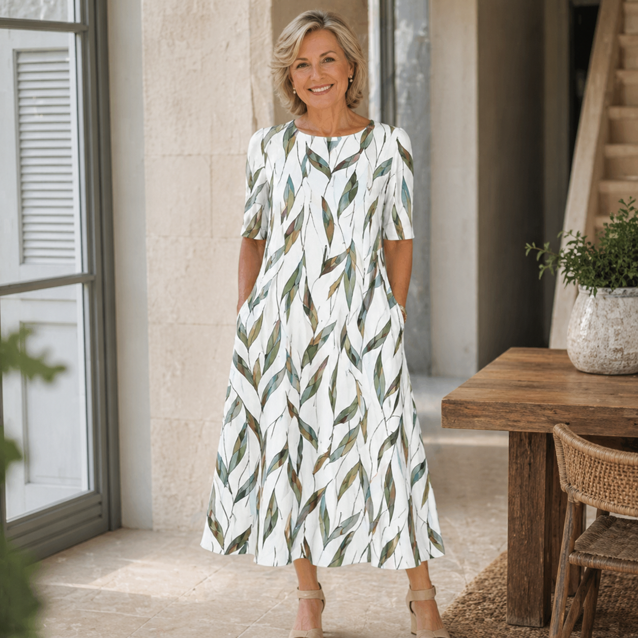 Silvia | Elegancka sukienka w kwiaty