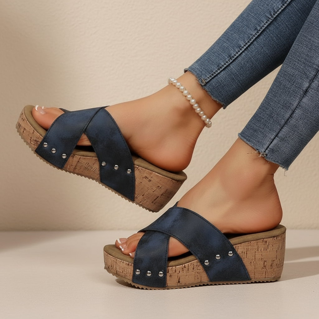 Oakley - Sandały Boho Wedge