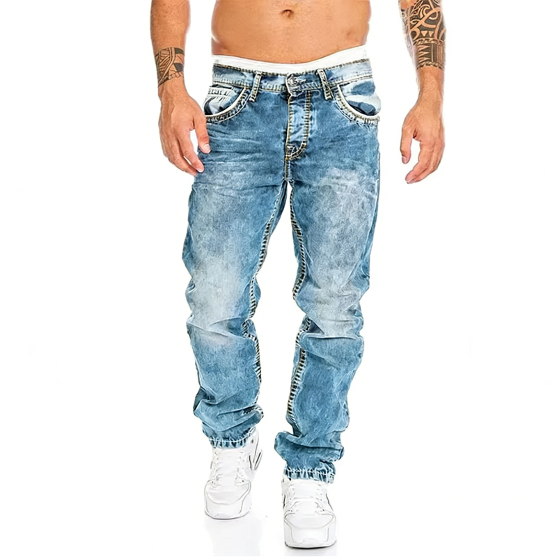Alden™ | Minimalistyczne elastyczne jeansy męskie w stylu emo na lato