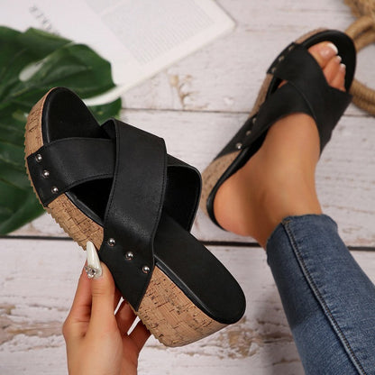 Oakley - Sandały Boho Wedge