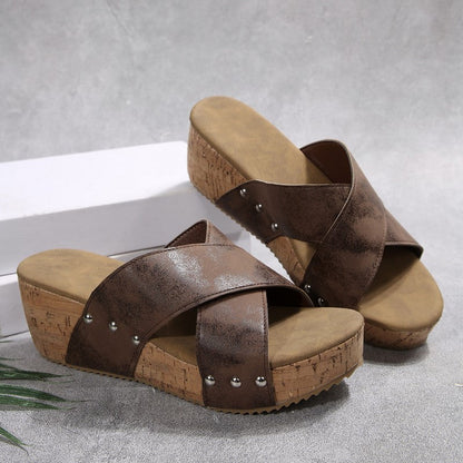 Oakley - Sandały Boho Wedge