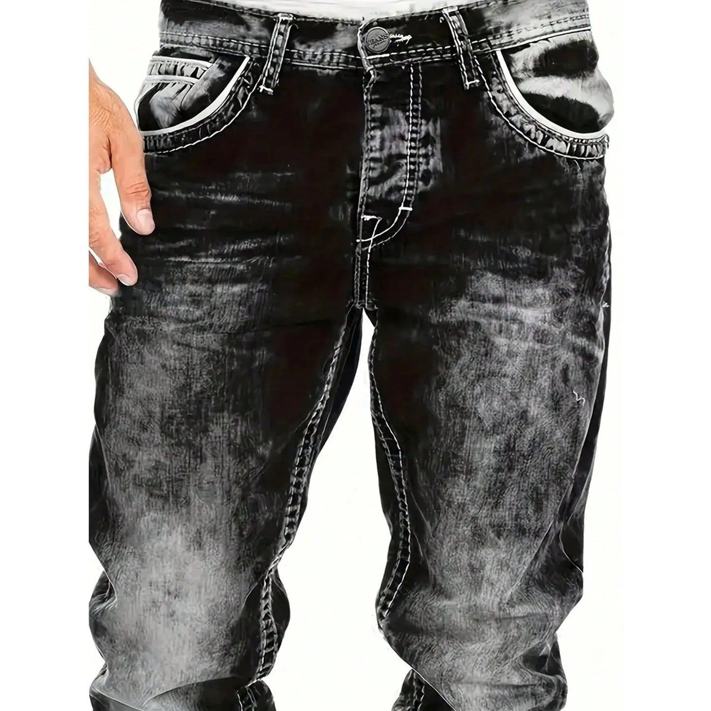 Alden™ | Minimalistyczne elastyczne jeansy męskie w stylu emo na lato